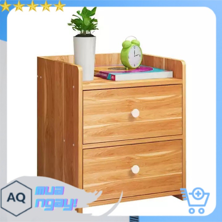 Hộc Tủ Đầu Giường, Kệ Tủ Đầu Giường Gỗ Ép MDF 2 Ngăn Kéo, Nhỏ Gọn Siêu Tiện Dụng Cho Căn Phòng Của Bạn -AQ
