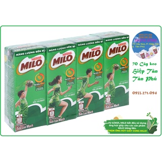 Thức uống lúa mạch milo 180ml lốc có đường / lốc 4 hộp milo lúa mạch có đường 180ml