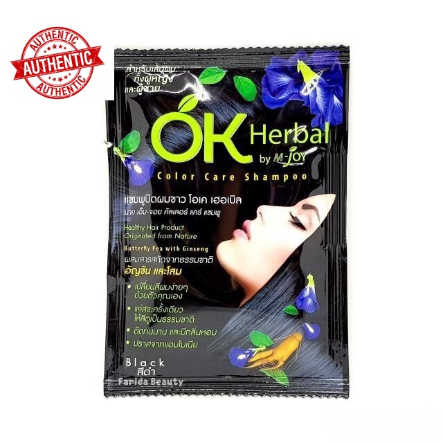 Dầu Gội Nhuộm Tóc OK Herbal by M-Joy 30ml - Thái Lan