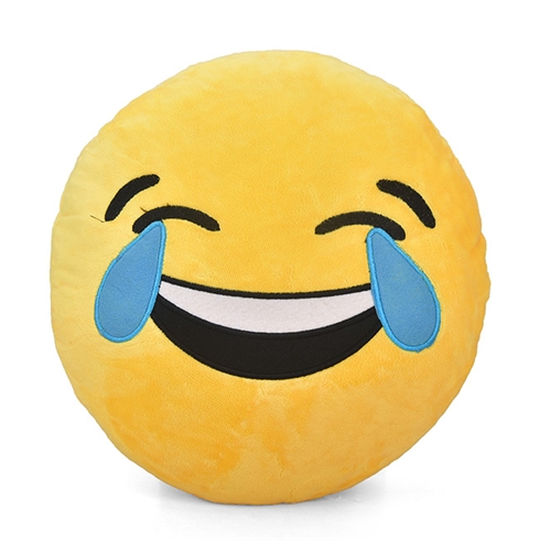 Gối ôm và tựa lưng Emoji thêu hình cảm xúc mềm mịn M7