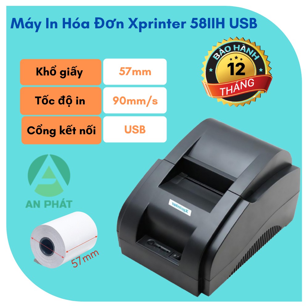 Máy In Hóa Đơn Tính Tiền Xprinter 58IIH Khổ K58