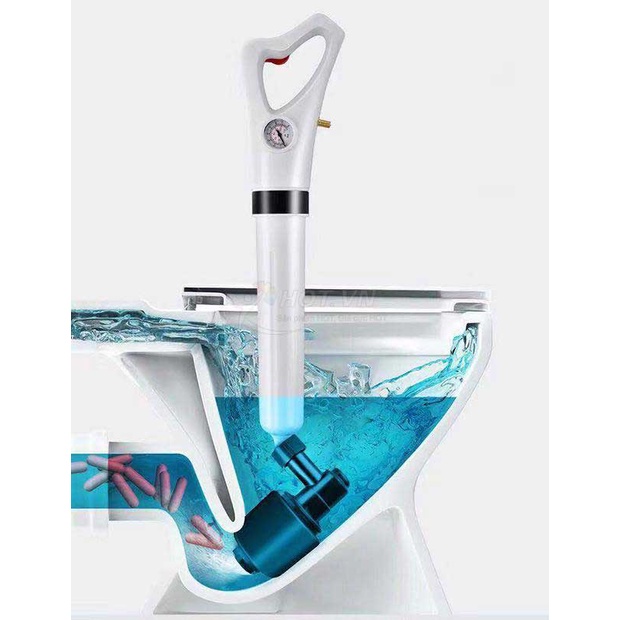 Dụng Cụ Thông Cống Áp Suất Nén Tới 8kg Tiện Lợi Nhanh ChóngFREESHIPSúng Thông Tắc Bồn Cầu,Bồn Rửa Chén