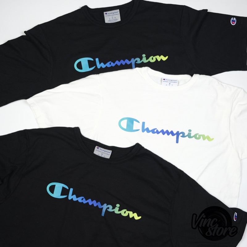 Áo thun Champion Dyed Gradient logo unisex Chính Hãng