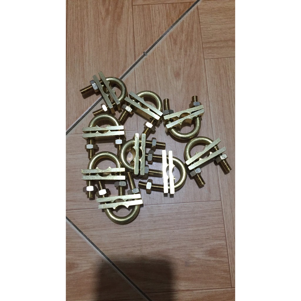 Kẹp cọc và cáp tiếp địa bằng đồng KẸP U
