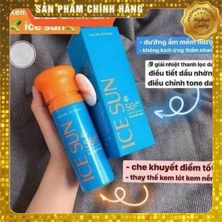 Kem chống nắng ice sun nature republic spf 50 pa+++ hàn quốc