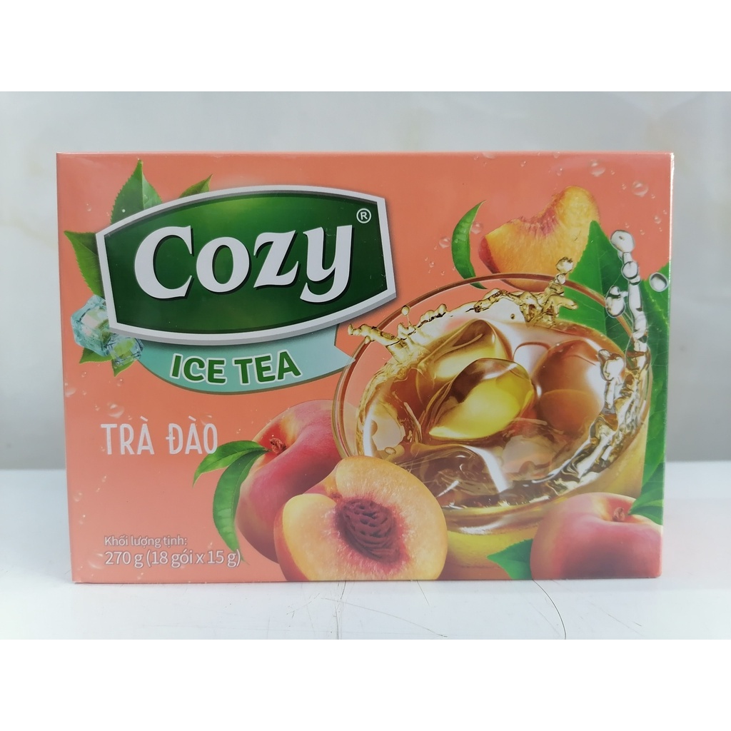[Hộp 270g] TRÀ ĐÀO HÒA TAN [VN] COZY Peach Ice Tea (bph-hk)