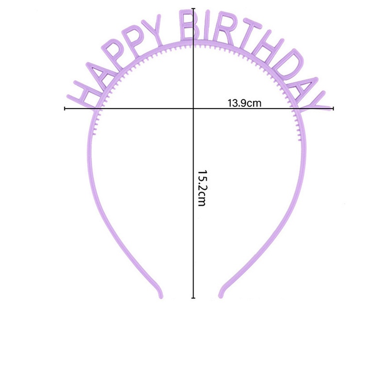 Băng đô cài tóc bằng nhựa màu trơn cho bé gái