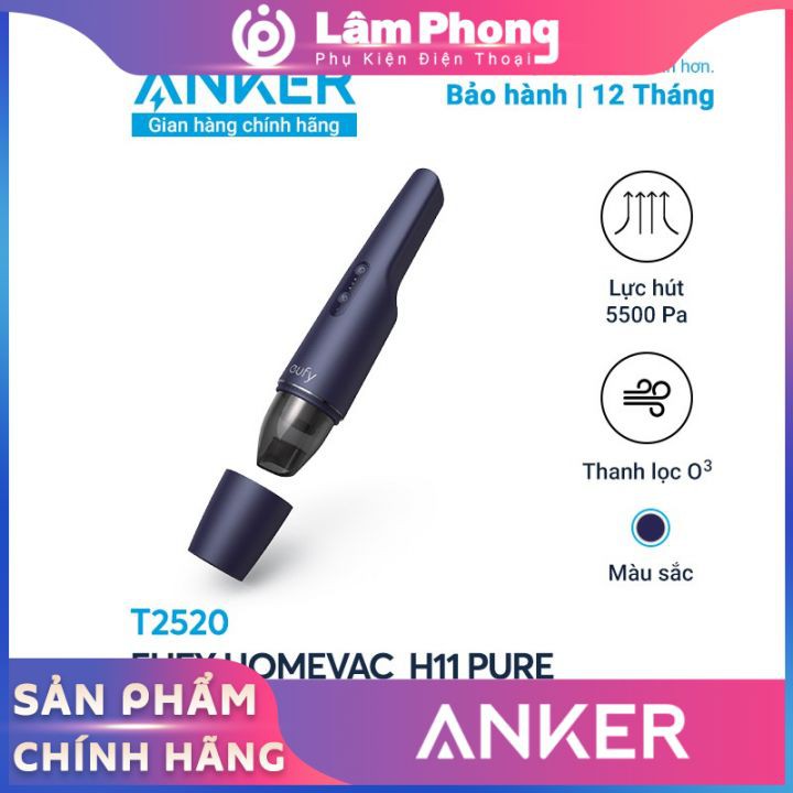 Máy hút bụi mini cầm tay Eufy HomeVac H11 Pure ⚡CHÍNH HÃNG⚡ ANKER - T2520