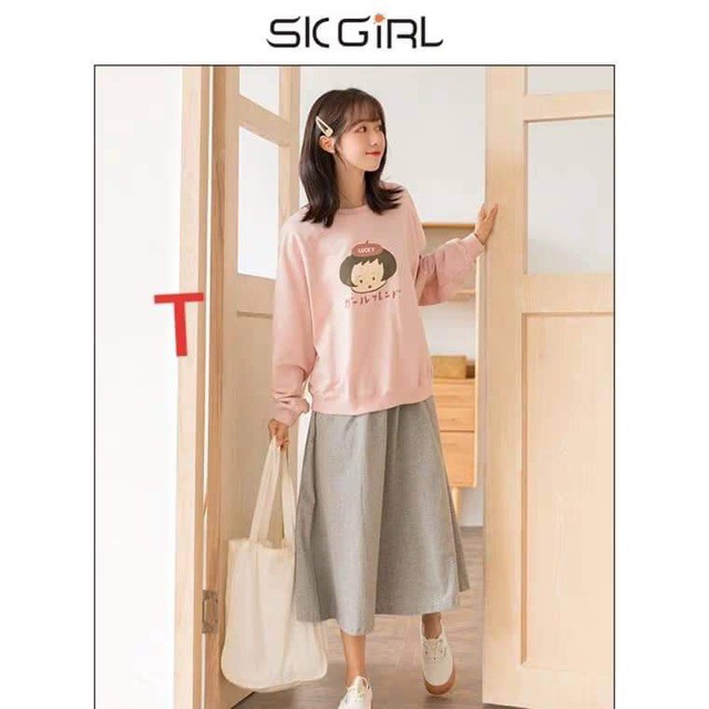 [FREESHIP ĐƠN TỪ 50K] Áo thun cô gái đội mũ Lucky chữ nhật DTR0919