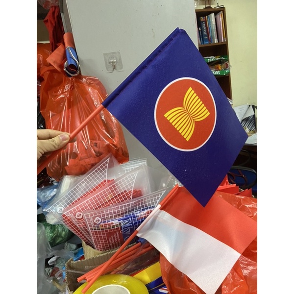 Cờ vẫy các nước asean 20x30cm