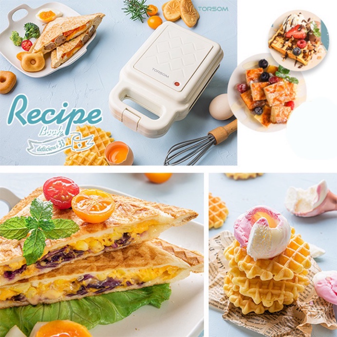 Khuôn lẻ máy Torsom làm bánh tàn ong vuông, khuôn waffle loại 1