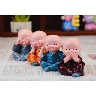 TƯỢNG 4 CHÚ TIỂU TỨ KHÔNG trang trí bàn làm việc, tủ kính, xe hơi, làm quà tặng độc