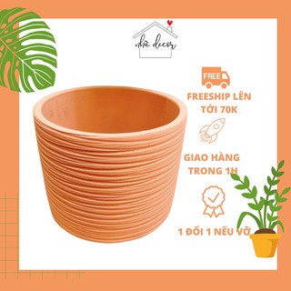 Chậu trồng cây chậu đất nung to trụ size 25x20cm trồng cây cảnh ship 1h hỏng 1 đổi 1