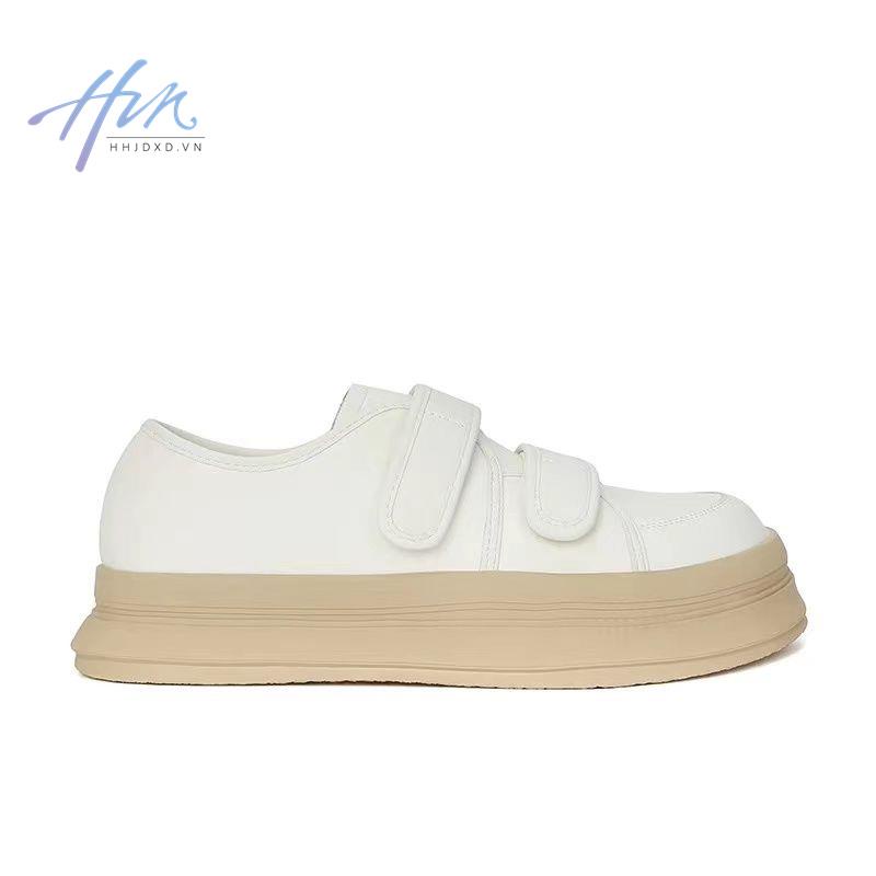 Giày Thể Thao Bằng Da Thật Đế Dày Mũi Tròn Thời Trang Mùa Thu