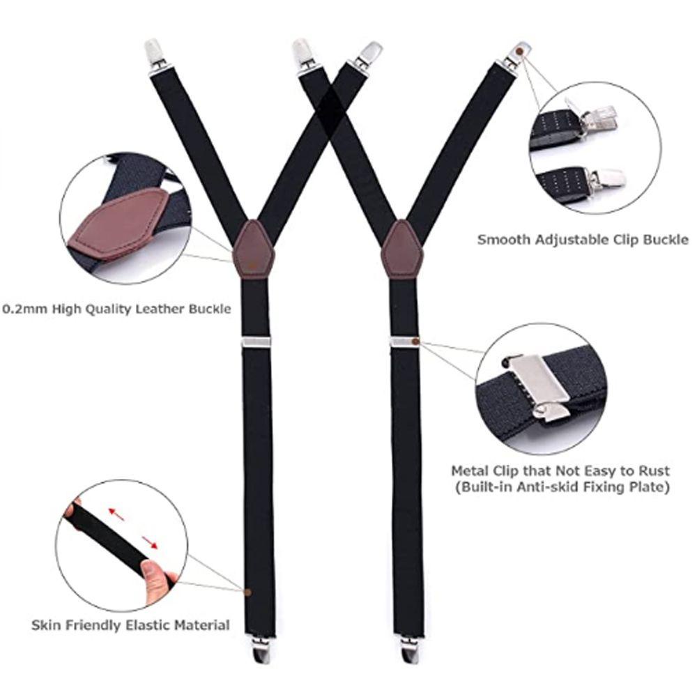 Kẹp Khóa Áo Sơ Mi Chữ Y Co Giãn Chống Trượt Tùy Chỉnh Thời Trang Cho Nam