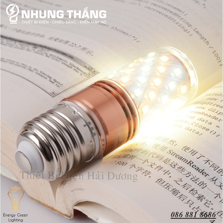 Bóng Led Bắp Ngô 3 Chế Độ 16w Ánh Sáng Trắng - Vàng - Trung Tính - Đui E27 và Đui E14 - Bảo Hành 12 Tháng