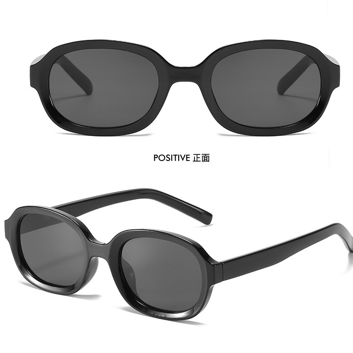 Kính mát gọng oval bằng nhựa màu kẹo phong cách mới cho nam và nữ