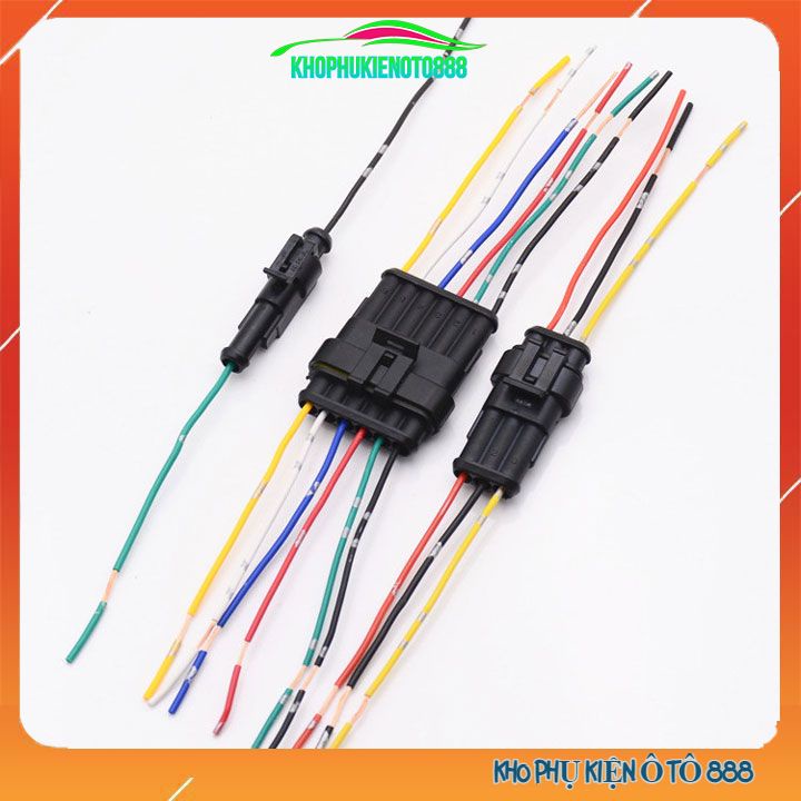 Jack cắm, cút kết nối đủ chân 1P-2P-3P-4P-5P-6P đã đấu dây chống nước dùng cho ô tô xe máy