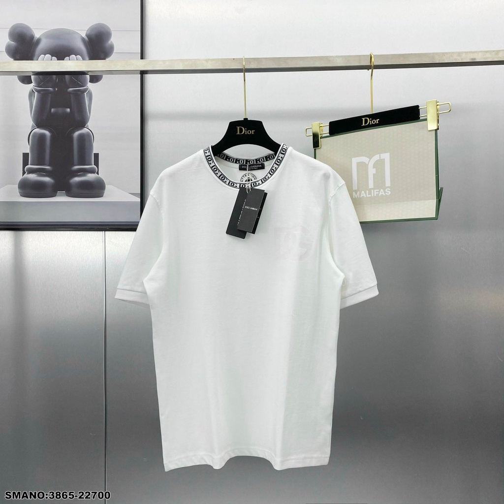 Áo Phông Nam Docle Họa Tiết Bo Cổ Cực Chất - Áo Thun Nam Nữ DG Chất Liệu Cotton Thoáng Mát DT Fashion Menwear