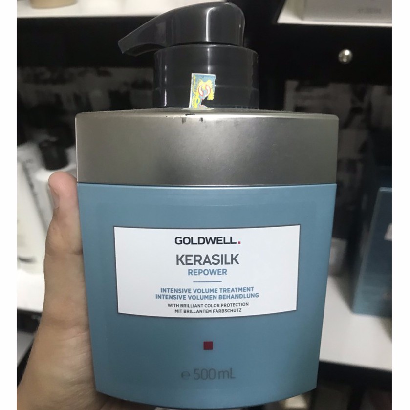 Mặt nạ tạo phồng cao cấp GOLDWELL KERASILK REPOWER INTENSIVE VOLUME TREATMENT 500ml