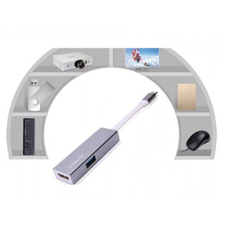 Cáp USB Type-C HDMI USB 3.0 Adapter Hub with Power Delivery Letouch