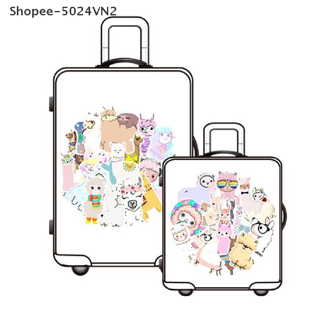 Set 50 Miếng Dán Hình Lạc Đà Alpaca Trang Trí Đa Ứng Dụng