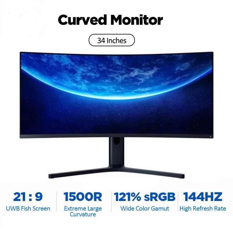 Màn hình xiaomi 34 inch cong chuẩn 21:9 - Màn hình ULTRAWIDE 34 inch XIAOMI MI SURFACE | BigBuy360 - bigbuy360.vn