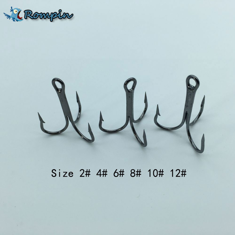 20 Cái Kích Thước 2# 4# 6# 8# 10# 12# Lưỡi Câu Cá Bằng Thép Carbon