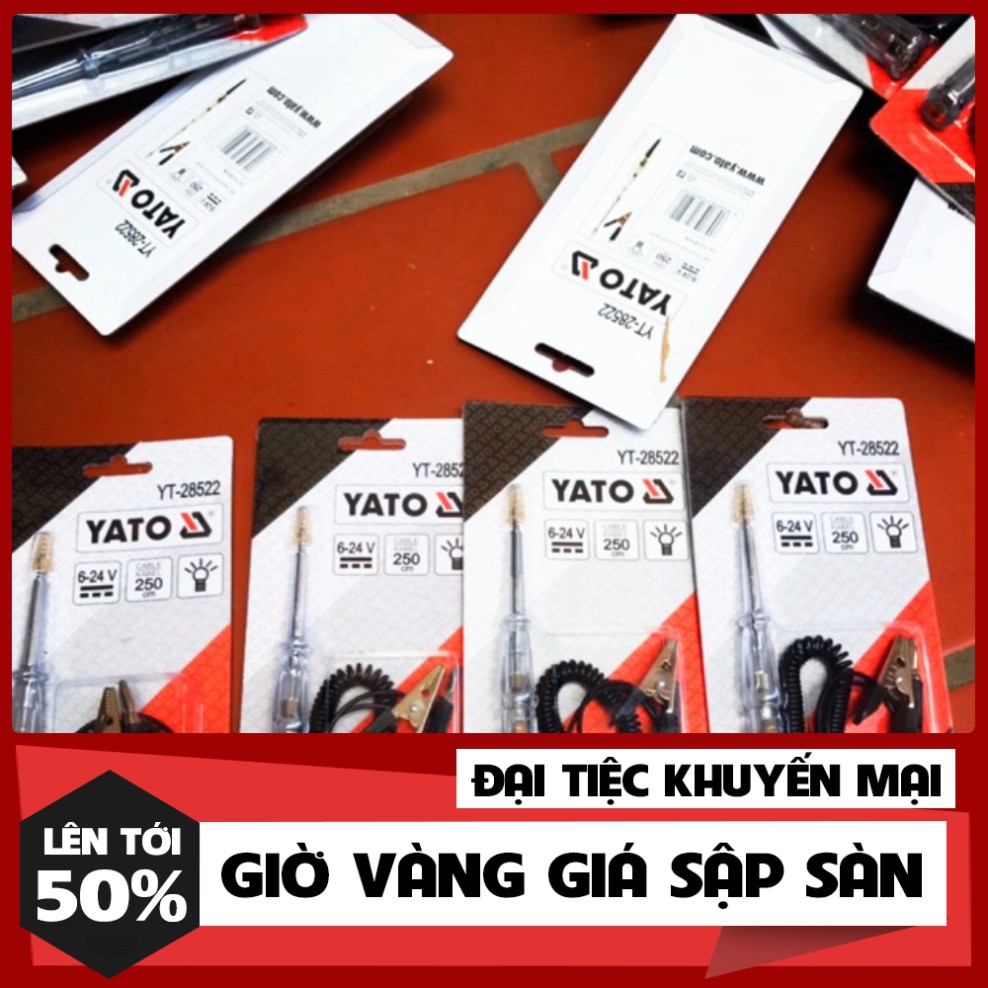 [ Dụng Cụ Số Pro ]. Bút Thử Điện 1 Chiều Bình Ắc Quy Yato