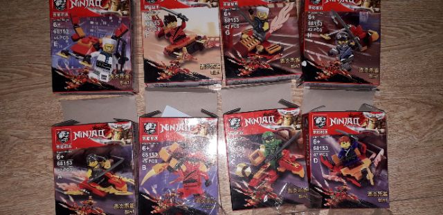 Combo 8 hộp lắp ráp Lego Ninjago Phượng hoàng 68153 trọn bộ