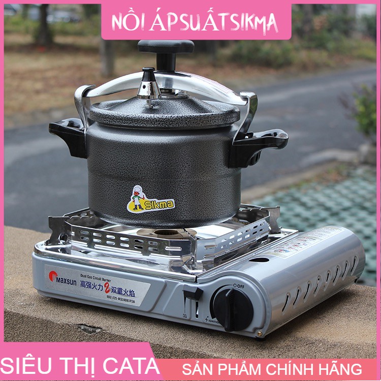 NỒI ÁP SUẤT ĐA NĂNG SIKMA -(size 20cm-22cm-24cm ),(4 lít,5 lít,7 lít)nấu được trên bếp gas, bếp hồng ngoại tiện lợi.