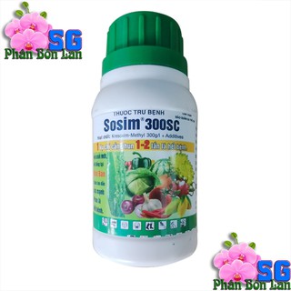 SOSIM 300SC chai 100ml - THUỐC TRỪ NẤM BỆNH PHỔ RỘNG, Trị sương mai, mốc xám, đạo ôn, vàng lá, đốm lá