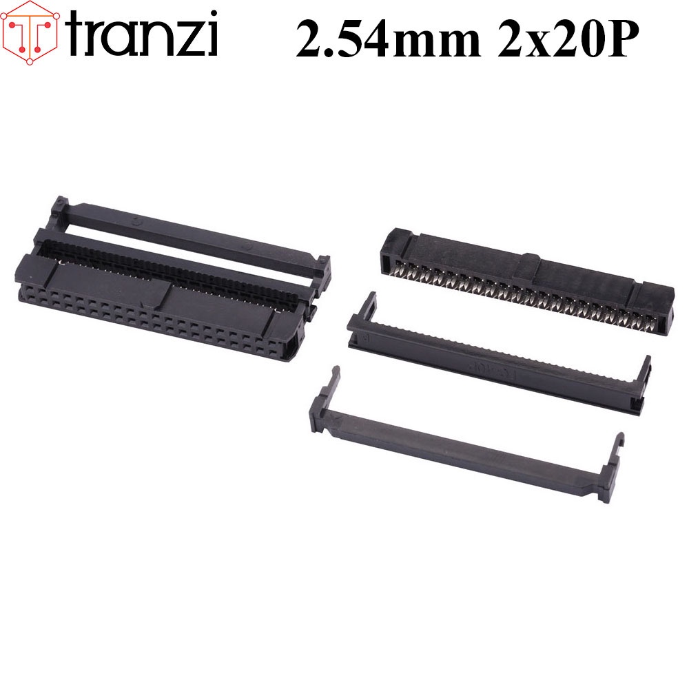 Đầu dập cáp 2.54mm IDE IDC 2x20P FC đen - túi 5 cái