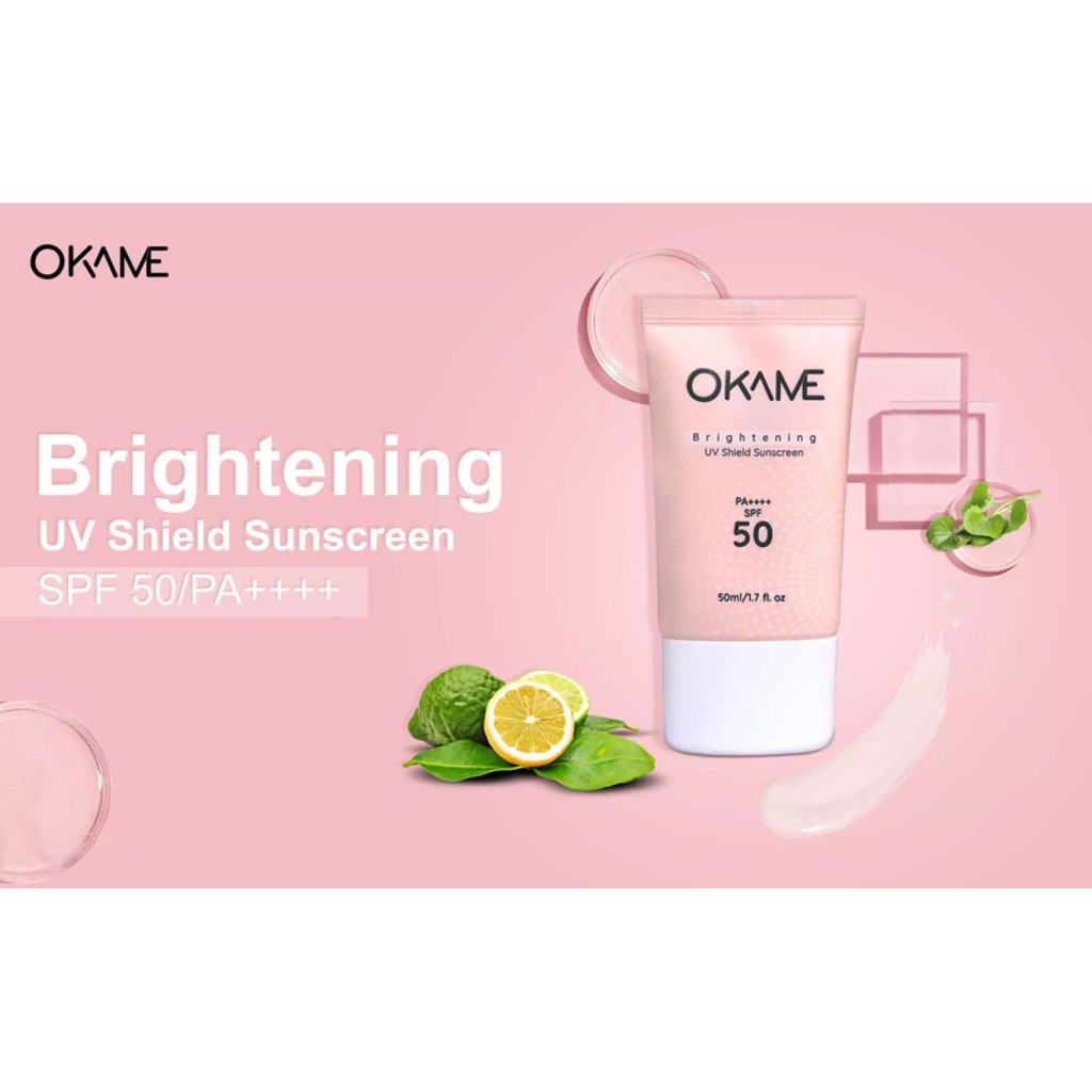 Kem Chống Nắng Nâng Tone Dạng Sữa Okame Brightening UV Shield Sunscreen SPF 50/PA++++