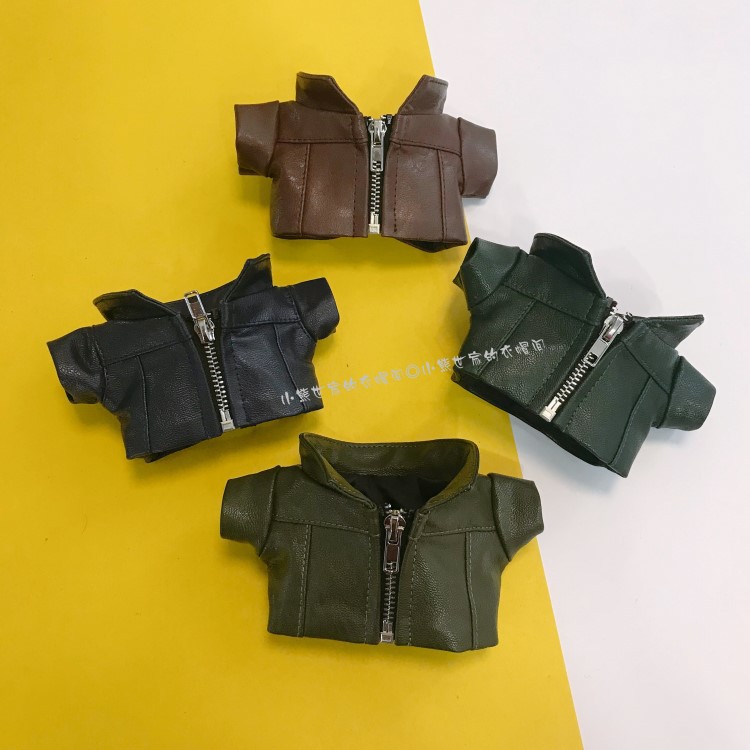 Áo khoác da cho doll 20CM