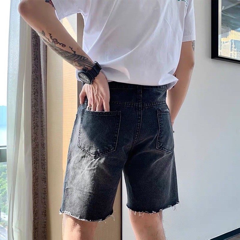 QUẦN SHORT JEANS RÁCH XÁM ( có hình chụp thật )