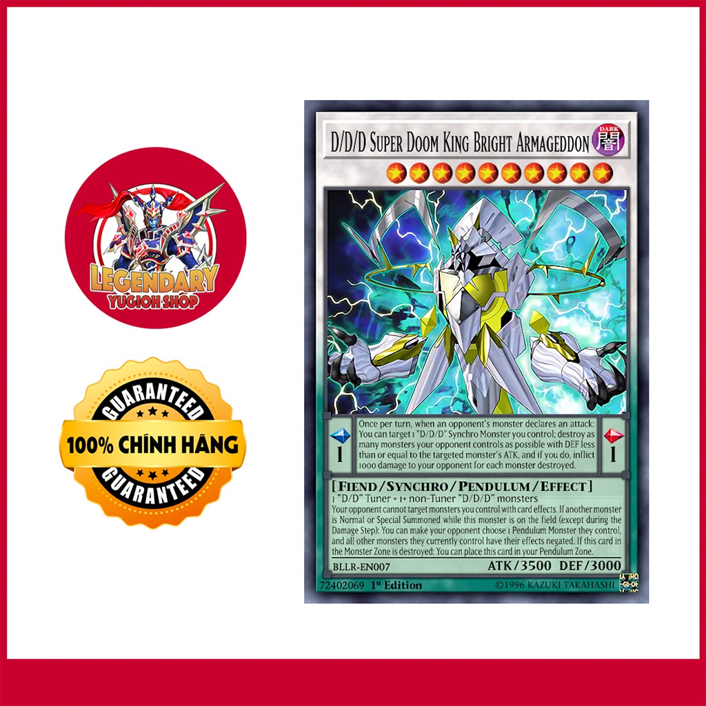 EN-JP]Thẻ Bài Yugioh Chính Hãng] D/D/D Super Doom King Bright Armageddon