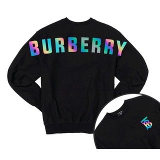 Áo Sweater phản quang in chữ BURBERRR mặt sau [FREESHIP] Áo sweater dày dặn, áo sweater nam nữ đẹp,áo đôi đẹp