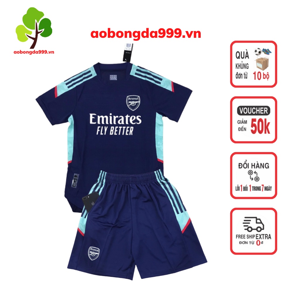 Áo đá bóng đá banh clb  Arsenal - ARS mẫu mới 2021 - 2022 vải cao cấp - aobongda999.vn