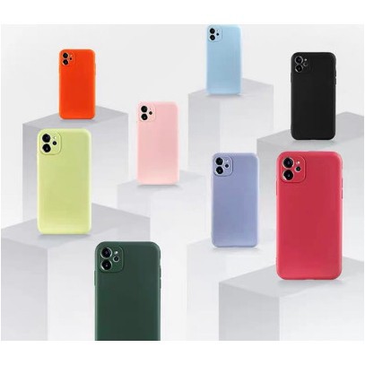 Ốp lưng dẻo màu cạnh vuông iPhone XR/11PRO/7G/11Promax/11/Xsmax/7plus/8plus/6plus_Nini.case