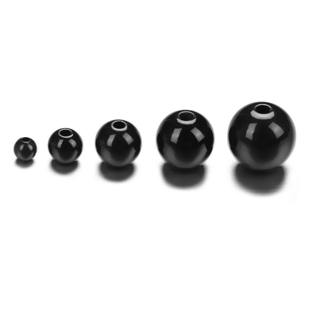 Set 100 Con Mắt Nhựa 4-12mm Màu Đỏ Đen Cho Búp Bê