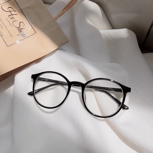 Gọng kính nhựa tròn trơn basic siêu hot 2020