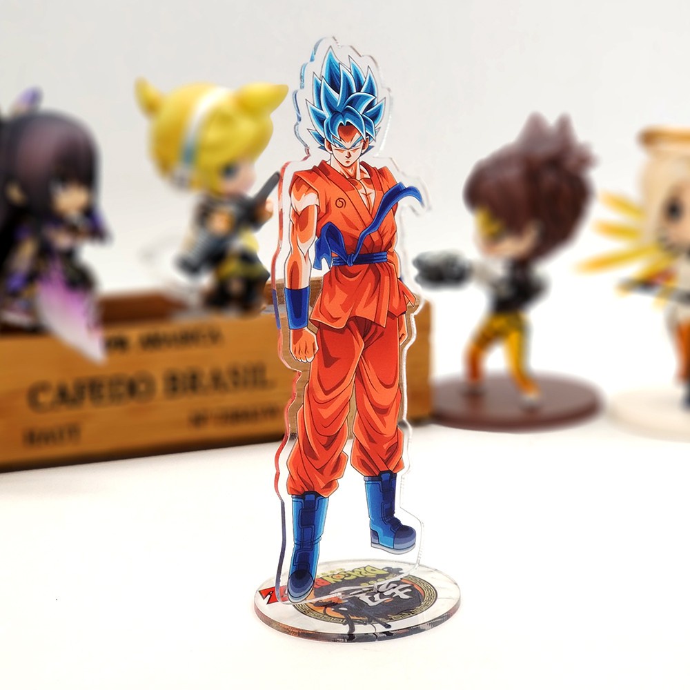 Mô Hình Nhân Vật Son Goku Tóc Xanh Dương Trong Phim Bảy Viên Ngọc Rồng Đứng Bằng acrylic