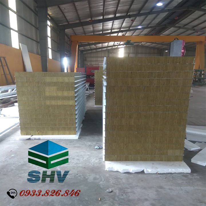 Tấm vách ngăn panel rockwool