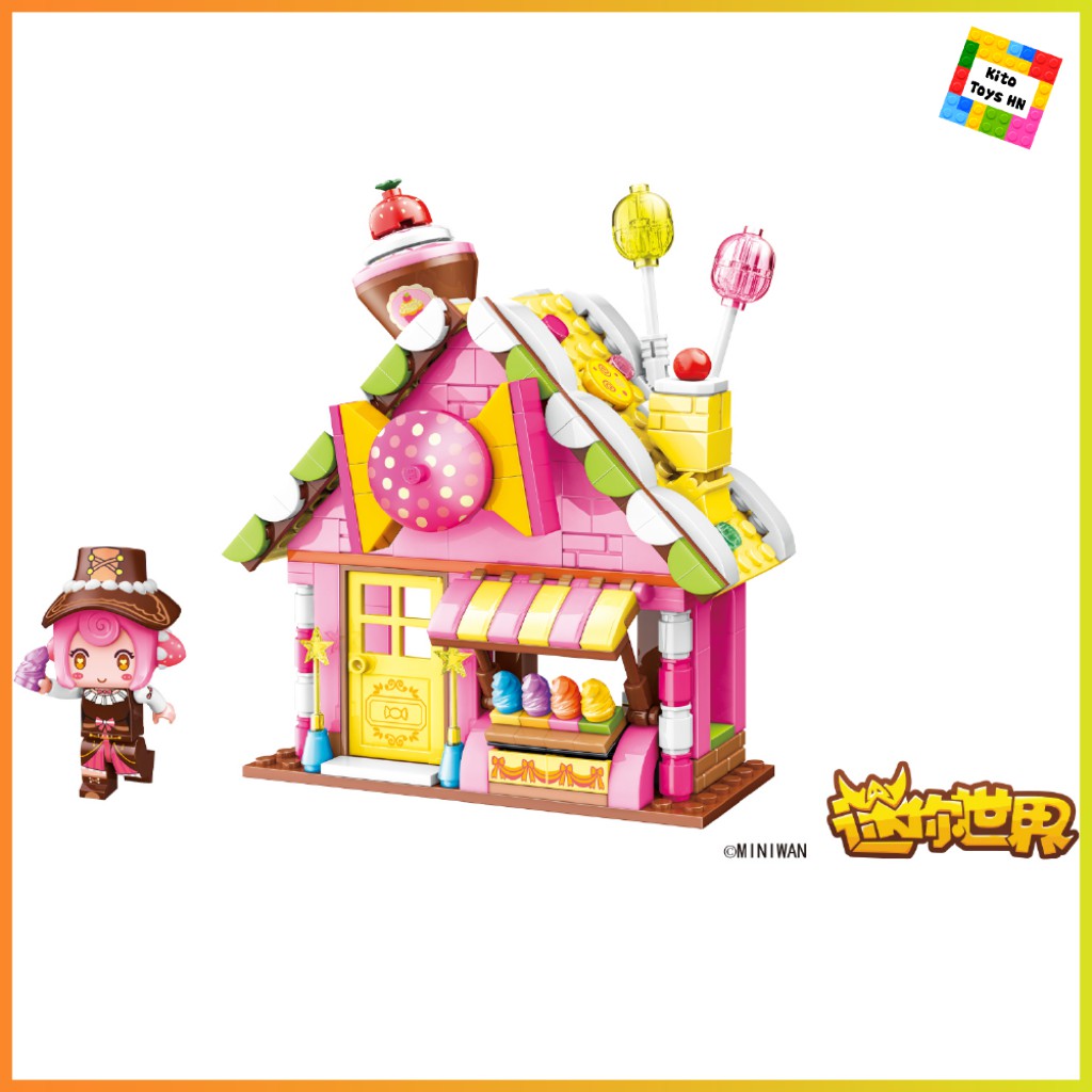 Bộ Đồ Chơi Lego Lắp Ráp Mô Hình Qman 72018 Minecraft Mini World Nhà Bánh Của Mousse 257 Chi Tiết Cho Trẻ Từ 6 Tuổi