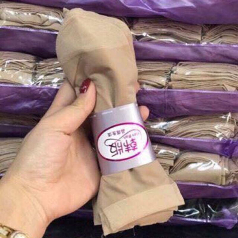 tất giấy da chân co dãn ôm chân sét 10đôi