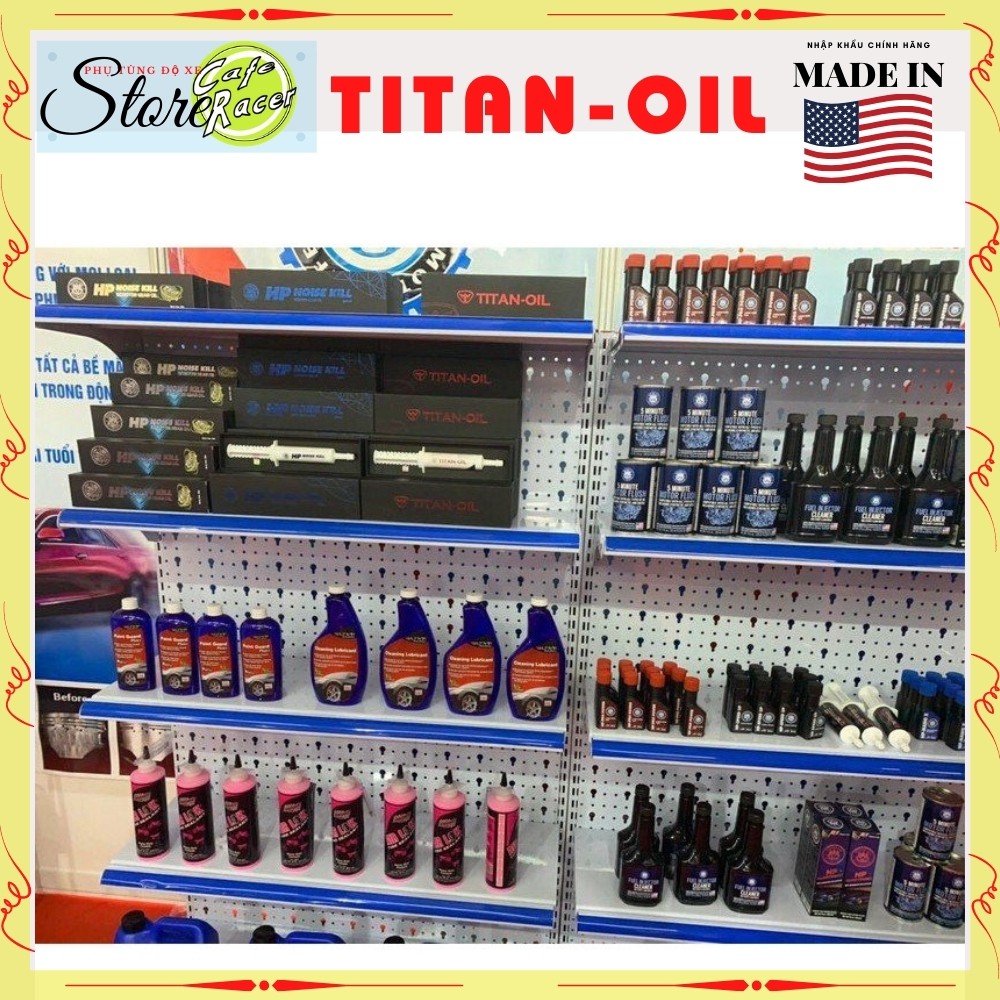 TITAN OIL nhập khẩu USA  dung tích 30ml - phụ gia bảo vệ và tăng sức mạnh công suất động cơ xe máy