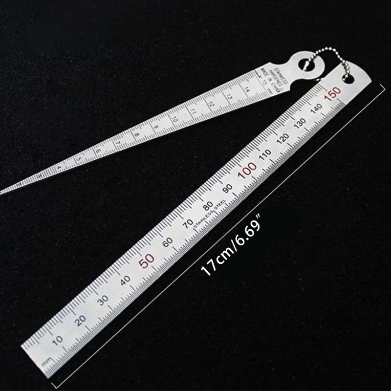 Set 2 thước đo khe hở 1-15mm 1-15cm bằng thép không gỉ tiện dụng