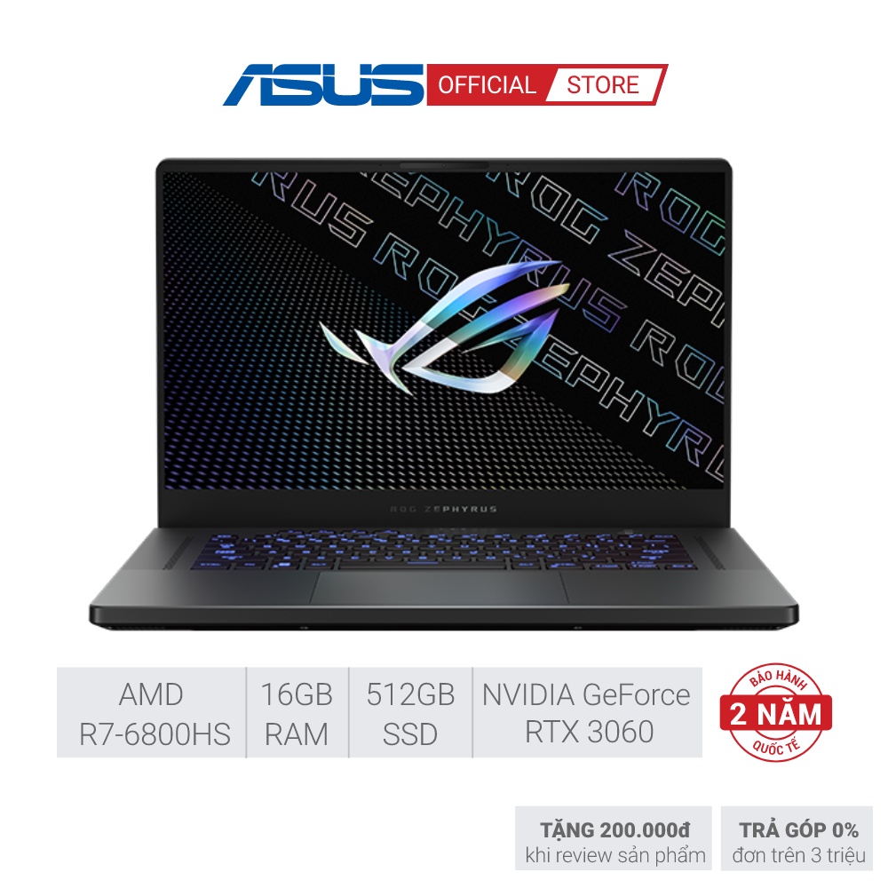 Laptop Asus ROG Zephyrus GA503RM-LN006W R7 6800HS|16GB|512GB|RTX3060 6GB|15.6'' WQHD