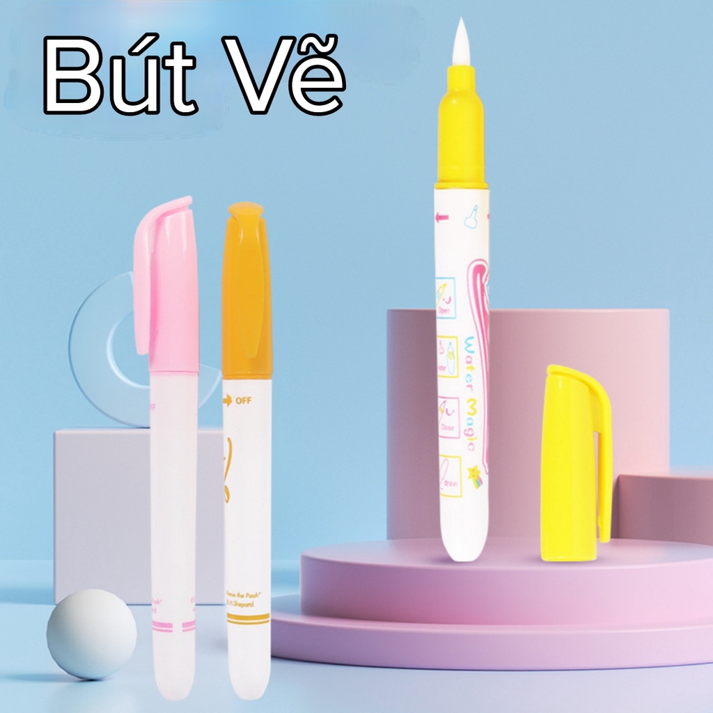 Set Tô Màu Nước Ma Thuật Cho Bé Có Thể Dùng Nhiều Lần Magic Invisile Ink